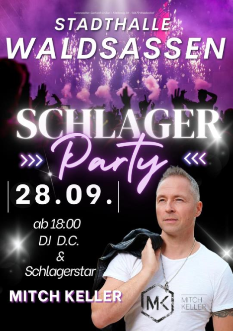 Schlagerparty in Waldsassen mit Schlagerstar Mitch Keller